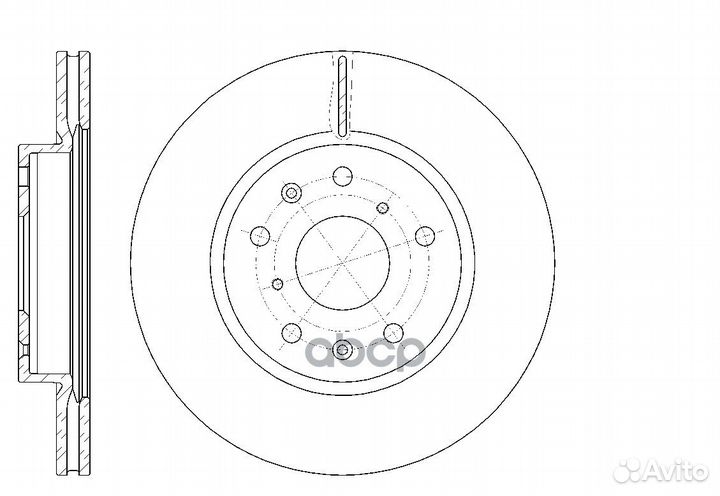 Диск тормозной вентилируемый G-brake GR-20656