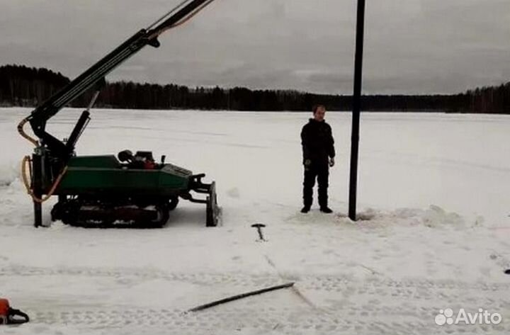 Монтаж винтовых свай