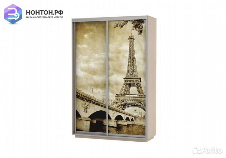 Шкаф-купе Нонтон Хит дуб молочный / Париж