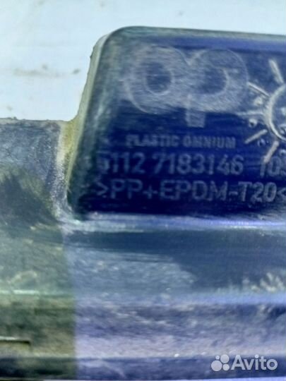 Юбка бампера заднего бмв