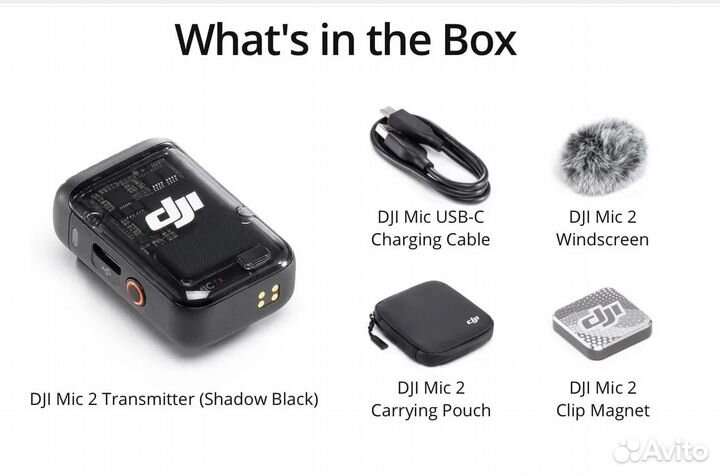 Dji mic 2 transmitter Black