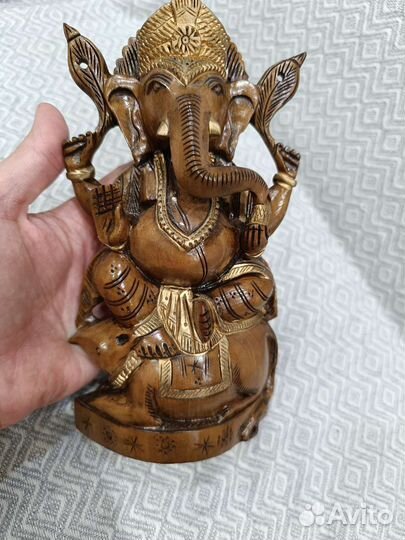 Статуэтка ганеша из дерева Индия