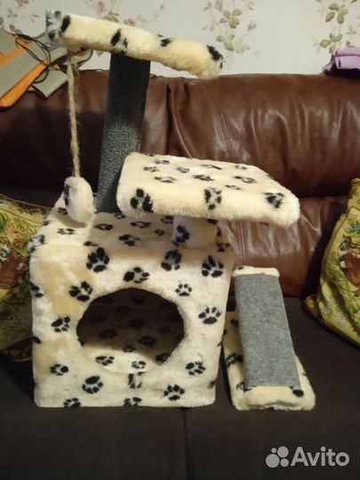 Домик-когтеточка для кошки