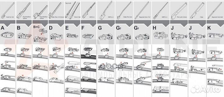 Щетка стеклоочистителя 700mm scania, volvo, M