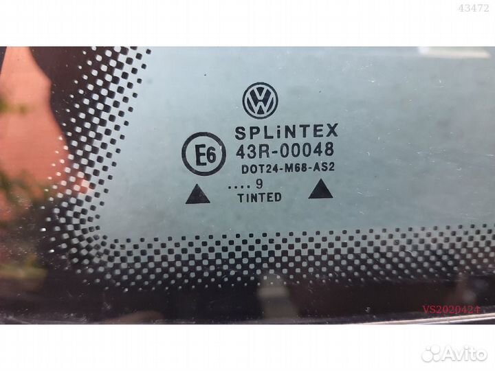 Стекло кузова volkswagen passat B5 заднее правое глухое
