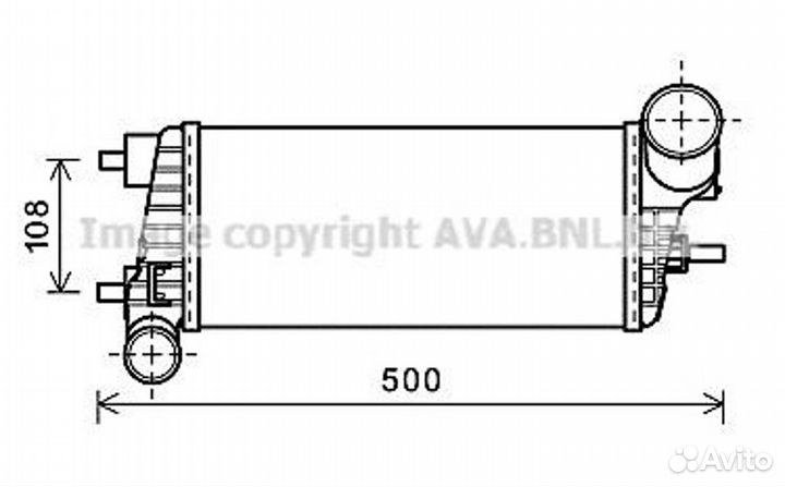 Интеркулер ford: focus III 1.6TDCi 07/10-03/13, focus III turnier 1.6TDCi 07/10-03/13 (версия behr)