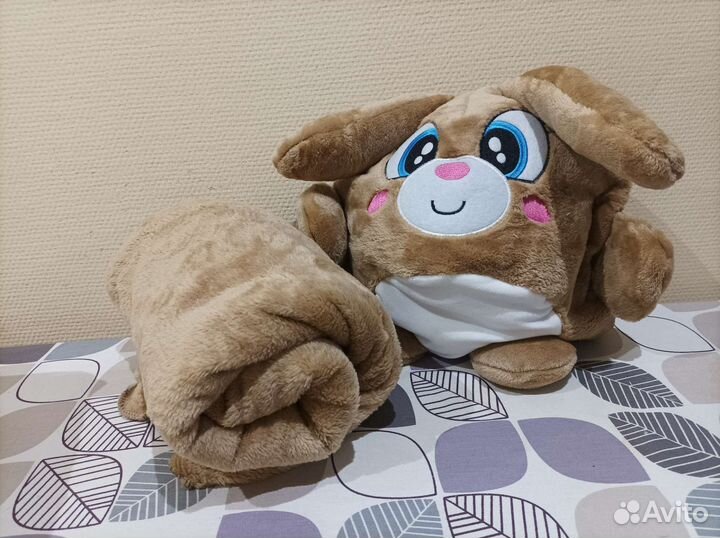 Заяц 3в2 плед новый