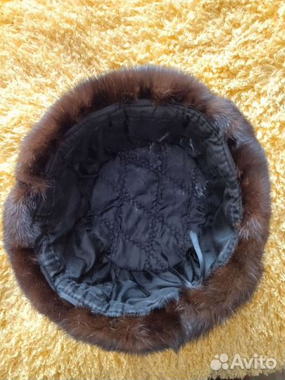 Норковая шапка мужская