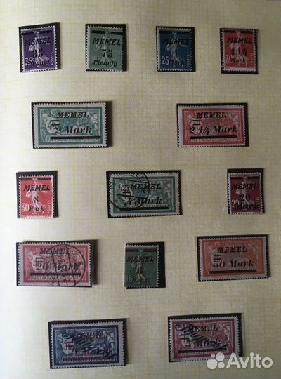 Марки Мемеля и Центральной Литвы (1920-1923)