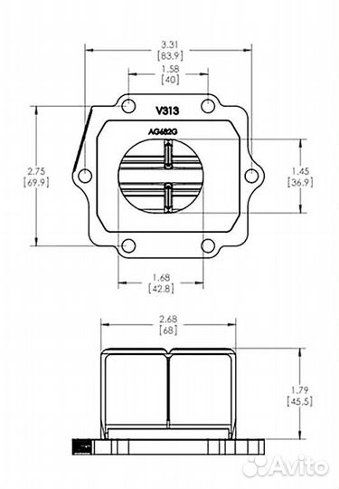 Лепестковый клапан VForce Kawasaki KDX200 KDX220 1