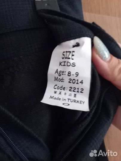 Рубашка праздничная с бабочкой, брючки школьные