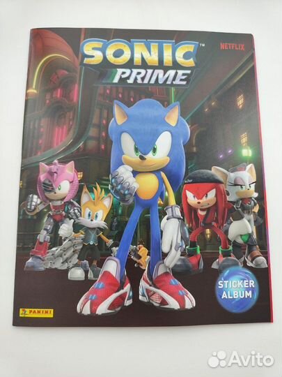 Наклейки Panini Sonic Prime. Блок\журнал\блистер