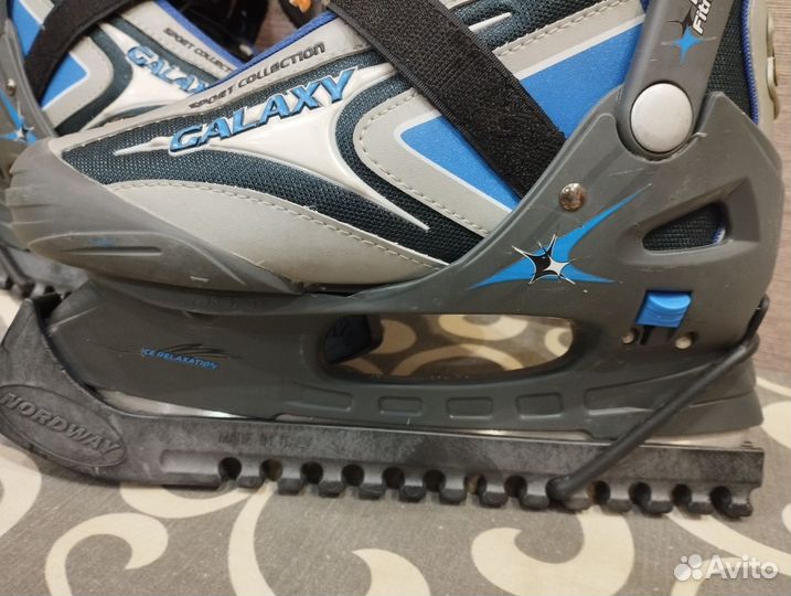 Коньки ледовые раздвижные 36-39