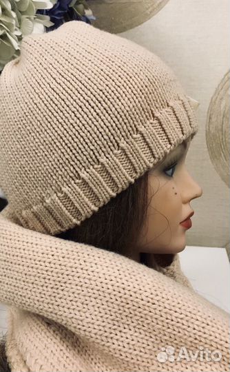 Комплект шапка, шарф