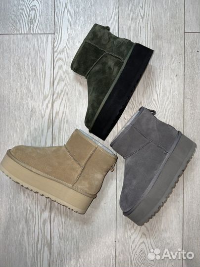 Угги на платформе UGG Mini Platform Sand