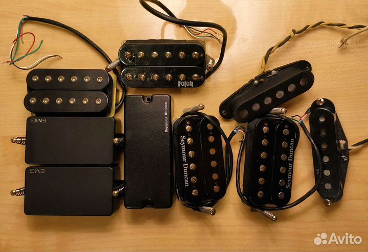 Seymour Duncan sh4, sh2n, Dimarzio dp161, EMG 81