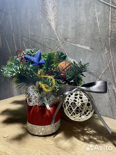 Ёлочные новогодние шары ручной работы