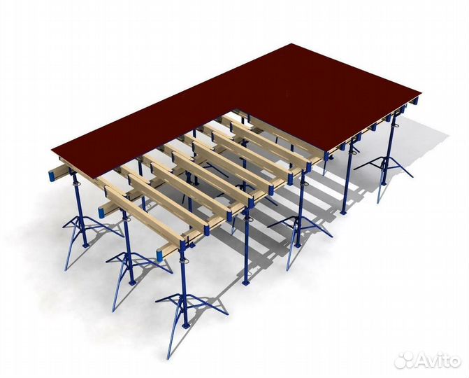 Фанера ламинированная для опалубки б/у