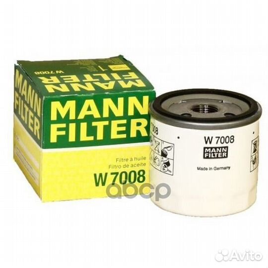 Фильтр масляный W7008 mann-filter