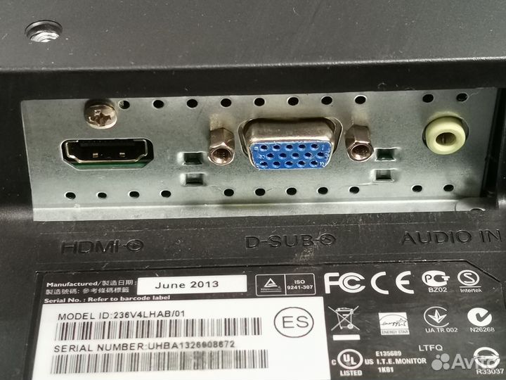 Монитор philips 236V4lhab/01