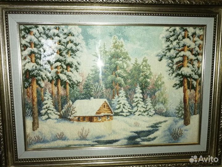 Картина вышитая крестом