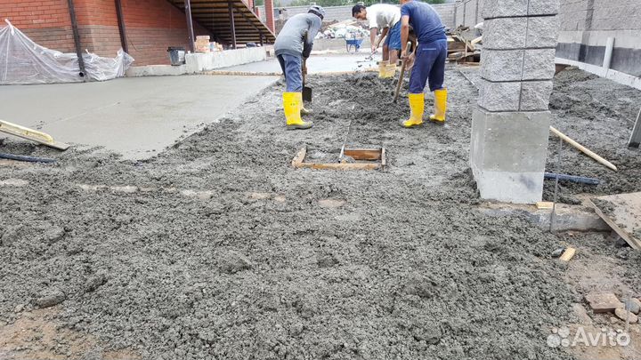 Доставка бетона миксером