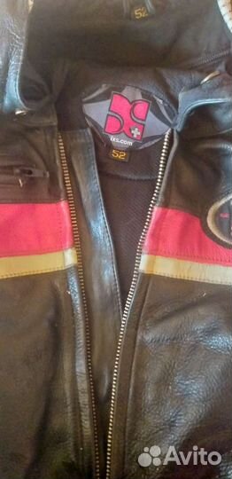 Кожаная куртка д/л мотоциклистов