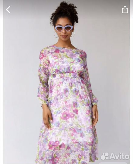 Платье миди летнее