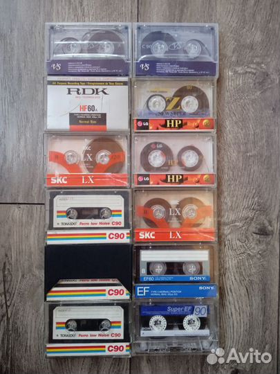 Аудиокассеты sony basf fuji panasonic