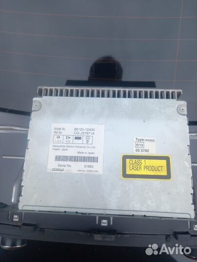 Штатная магнитола на toyota corolla 150