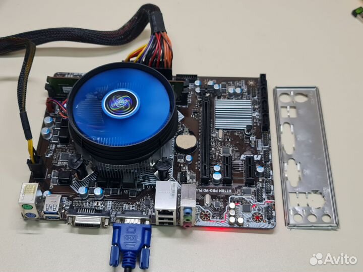 Материнская плата 1151 /MSI H110M PRO /G3900 /4GB