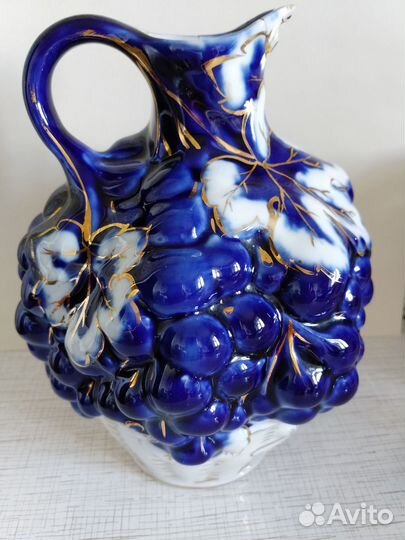 Ваза кувшин Виноград СССР под реставрацию