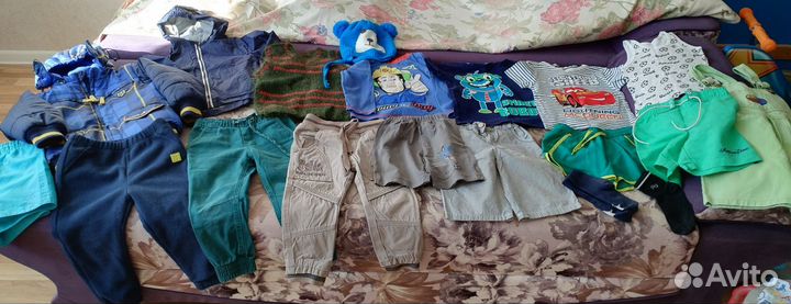 Детские вещи пакетом на мальчика р-р 92 19шт