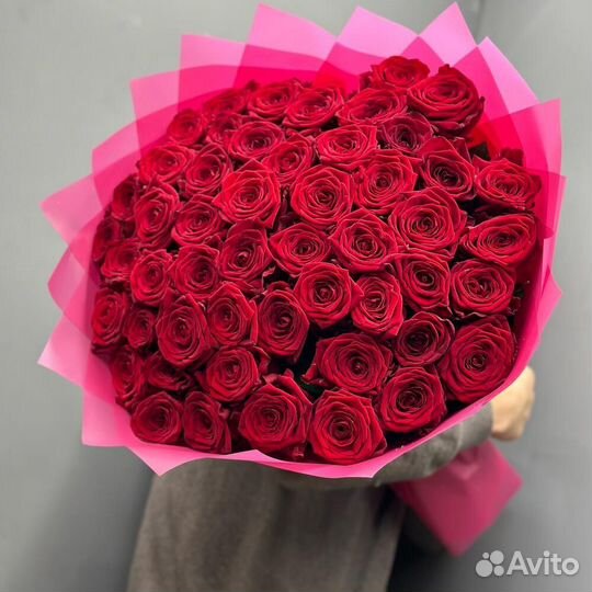 Букет из 51розы 60см/ цветы 51роза с доставкой