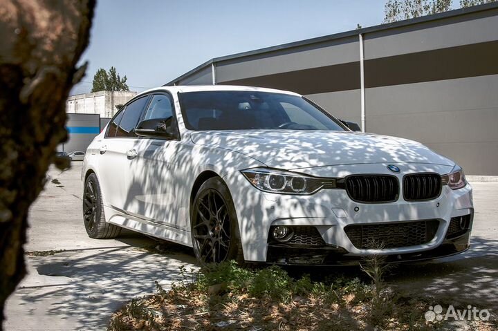 BMW F30 сплиттер губа матовая