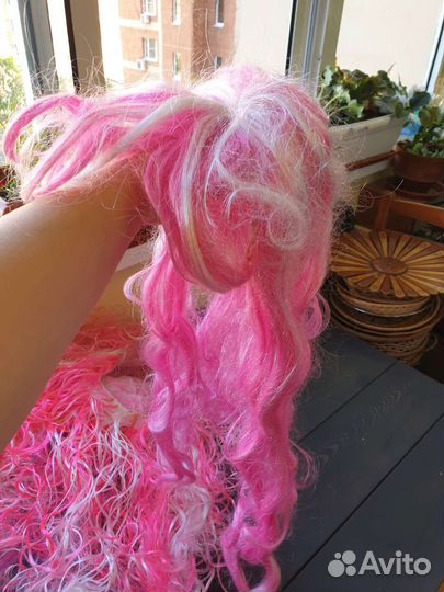 Парик карнавальный цветной (разные, в т.ч. мишура)