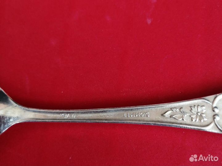 Чайные ложки мельхиор 6штук. Ложки и вилки столов