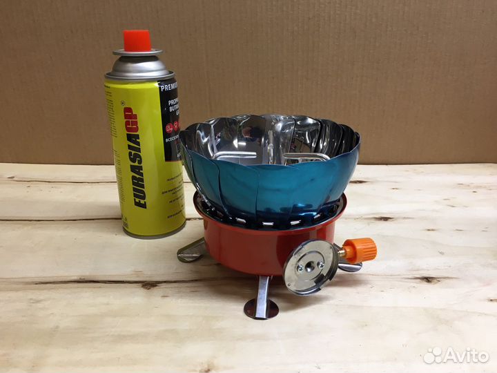 Туристическая мини плита с газовым баллоном 220 г