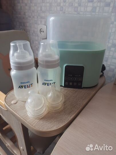 Подогреватель бутылочек+бутылочки