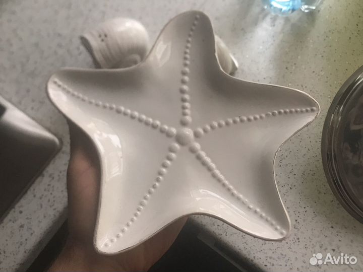 Керамика Соль, перец, блюдце (солонка и перечница)