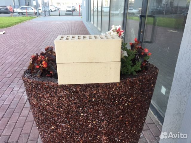 Лицевой кирпич Сливки Гладкий меланж ГОСТ