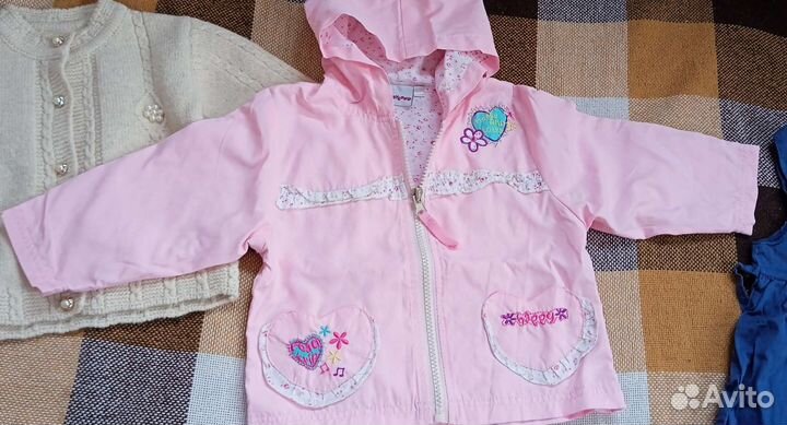 Посуда и одежда для девочек 74-80