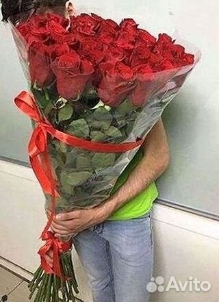 Высокие метровые розы Букеты Доставка