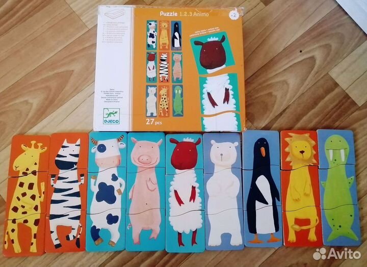 Деревянные пазлы djeco