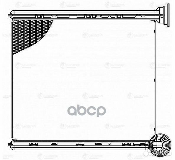Радиатор печки VW Jetta (10) LRh1835 luzar