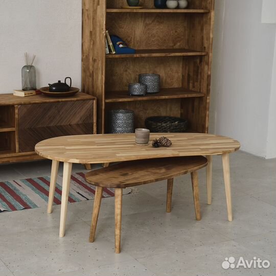 Журнальный столик Fusion 120х60 из массива дерева