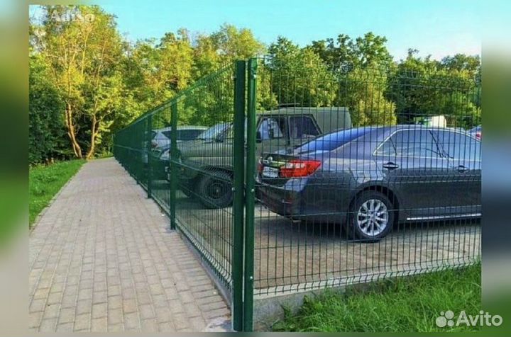 Забор сетка 3д