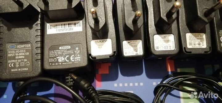 Блоки питания 5v, кабели, зарядки