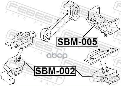 Опора двигателя subaru forester 96/impreza 92