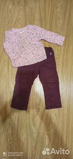 Джинсы на флисе и кофта